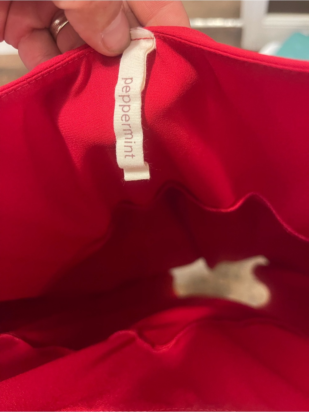Peppermint Red Sleeveless Ruffle Tunic - Picture 3 of 3